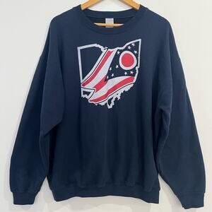 Ohio State Flag Gildan Crewneck Sweatshirt XL
